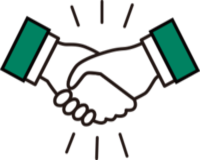 握手のアイコン